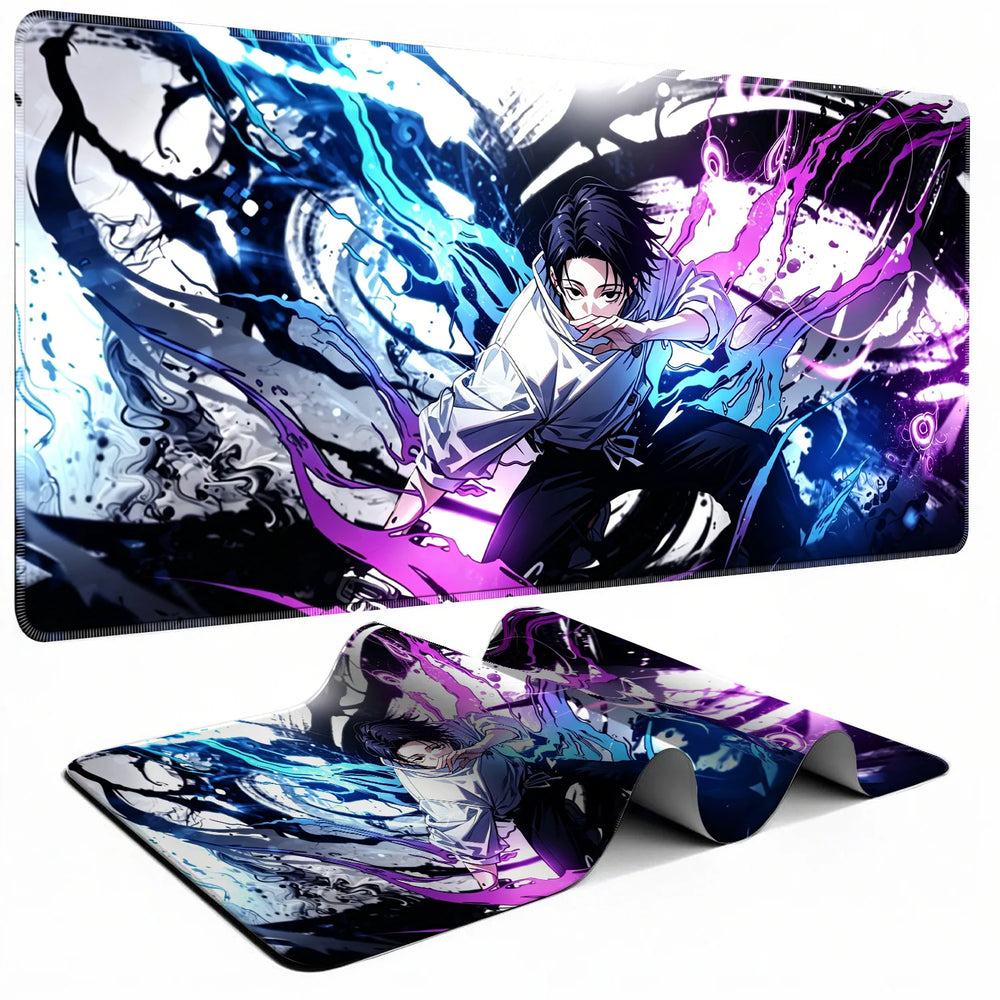 HD Anime Purple Mouse Pads Yuta Okkotsu Gaming Keyboard Rug Laptop