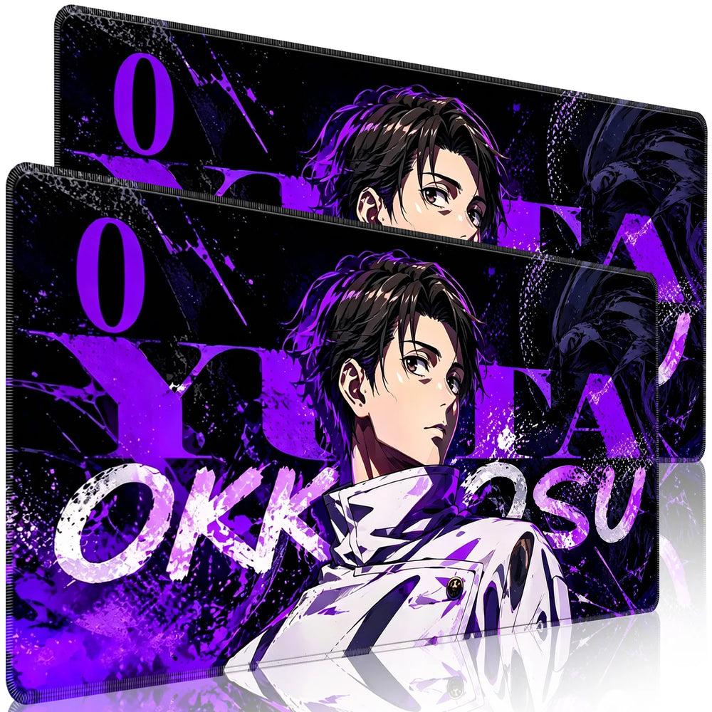HD Anime Purple Mouse Pads Yuta Okkotsu Gaming Keyboard Rug Laptop