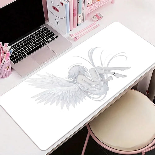 1Pcs Leather Mouse Pad Anime Angel Girl Y2k Kawaii Large Computer
