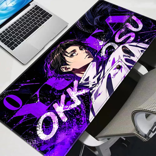 HD Anime Purple Mouse Pads Yuta Okkotsu Gaming Keyboard Rug Laptop